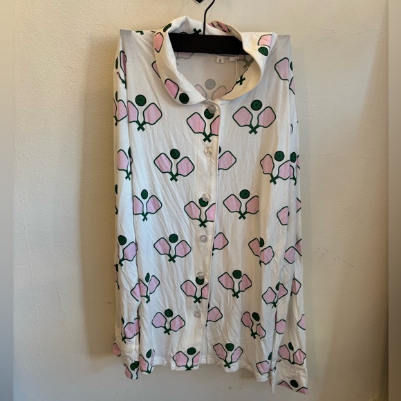 Pickle ball long pajama set - Picture 2 of 6